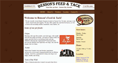 Desktop Screenshot of bensonsfeed.com